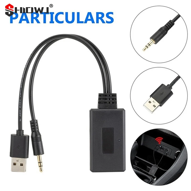 

3.5MM Universal Car Wireless Bluetooth Compatible Receiver USB Bluetooth Audio Cable HIFI Sound Quality Bluetooth Receiver