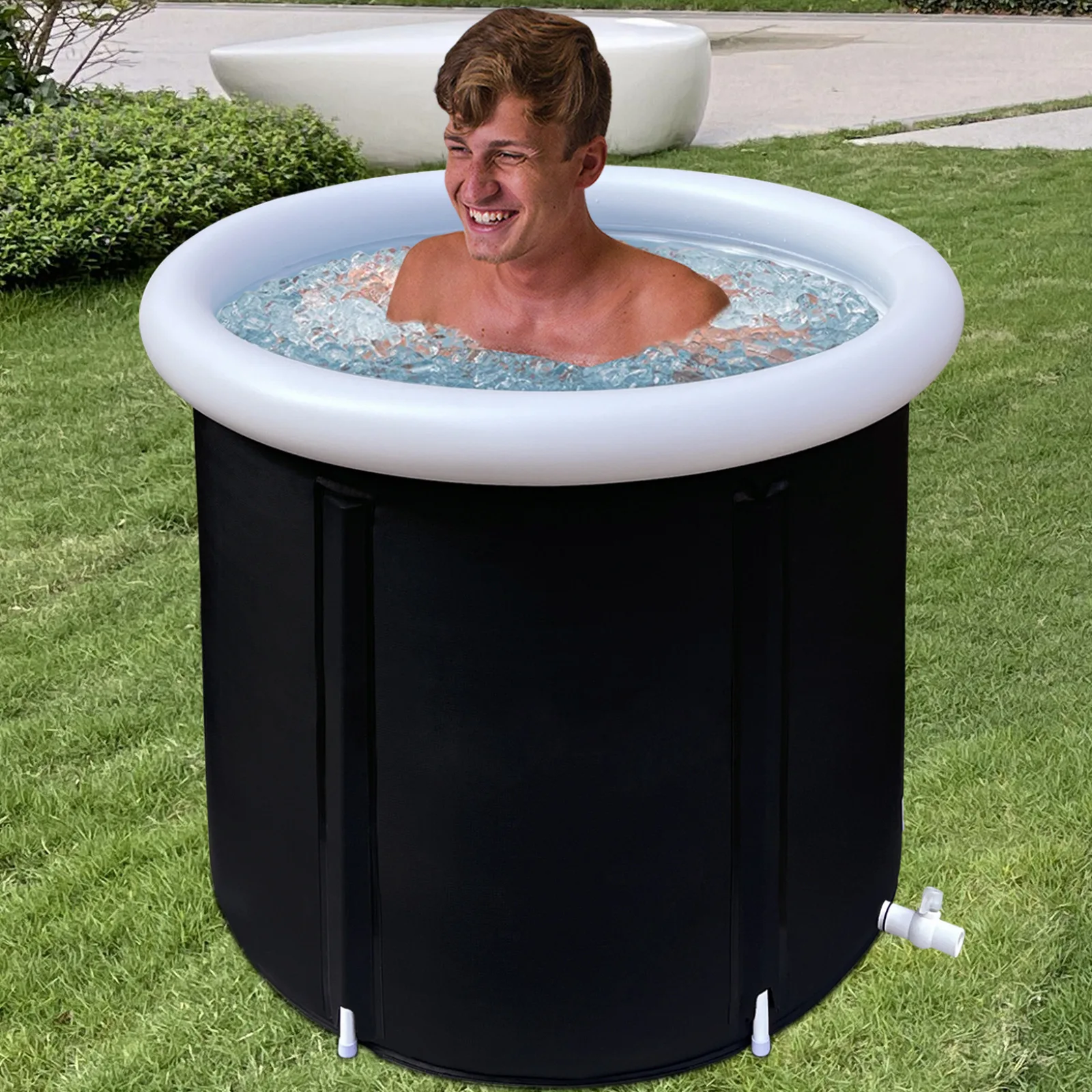 Ice Bucket Thickened Insulation Cold Invasion Bath Adult Folding  Bucket Independent