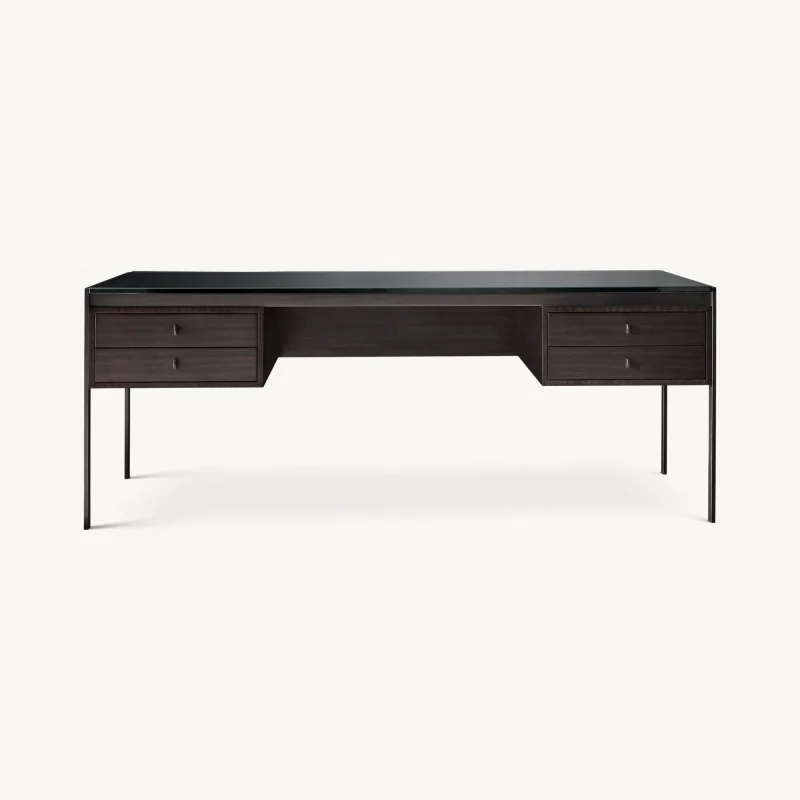 &Exquisite Craftsmanship Modern Minimalist Style Furniture Solid Wood Office Desk Suitable for Office Building