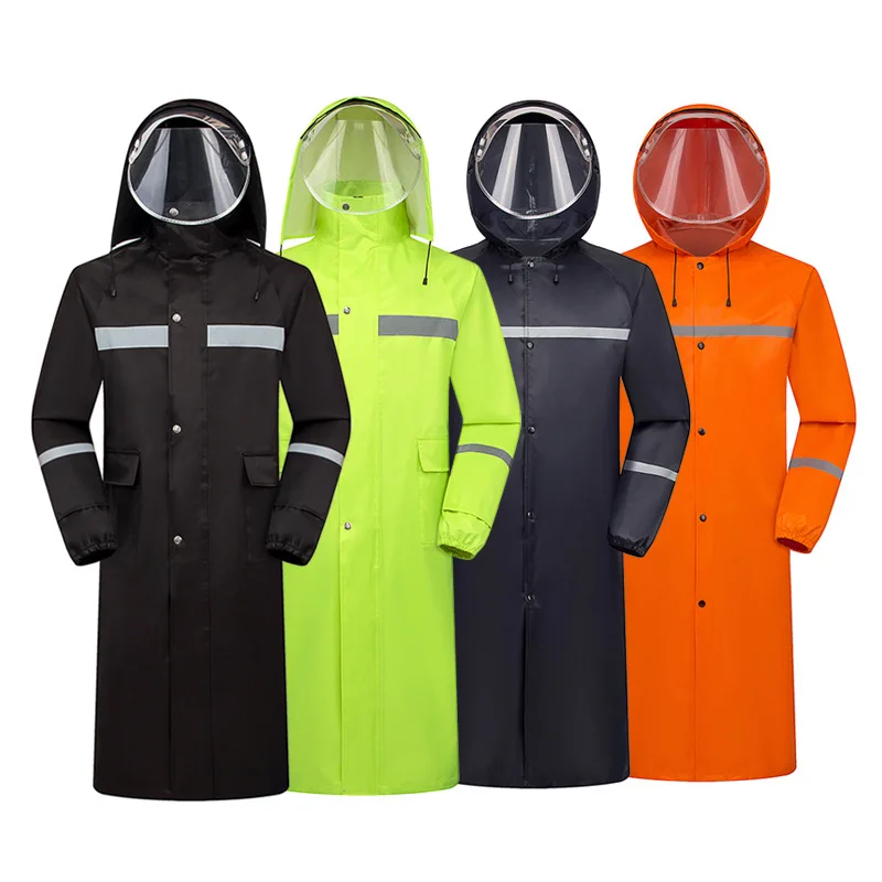 

Hooded Raincoat Men Waterproof Outdoors Long Rain Ponchos Coat Fishing Jackets Chubasqueros Impermeables Have Line