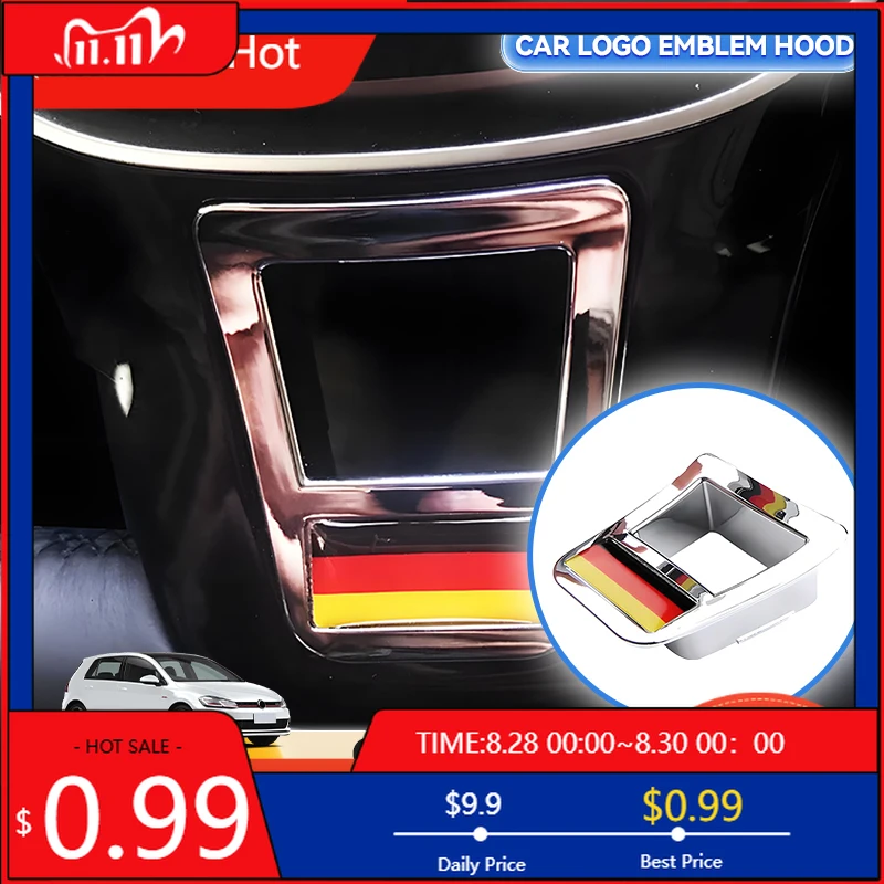 Portavasos caliente 2026 para VW Volkswagen emblema de coche cubierta para volante pegatina para Volkswagen VW Golf Polo Passat CC Tiguan Rlin