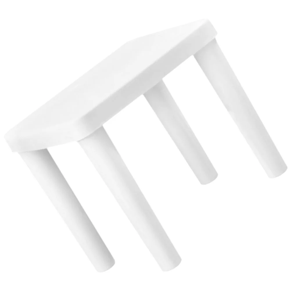 Plastic Foot Stool Japanese Style Ottoman Bathroom Non-slip Toddler Bedroom Step Living White Kitchen Stepping Stools Ladder