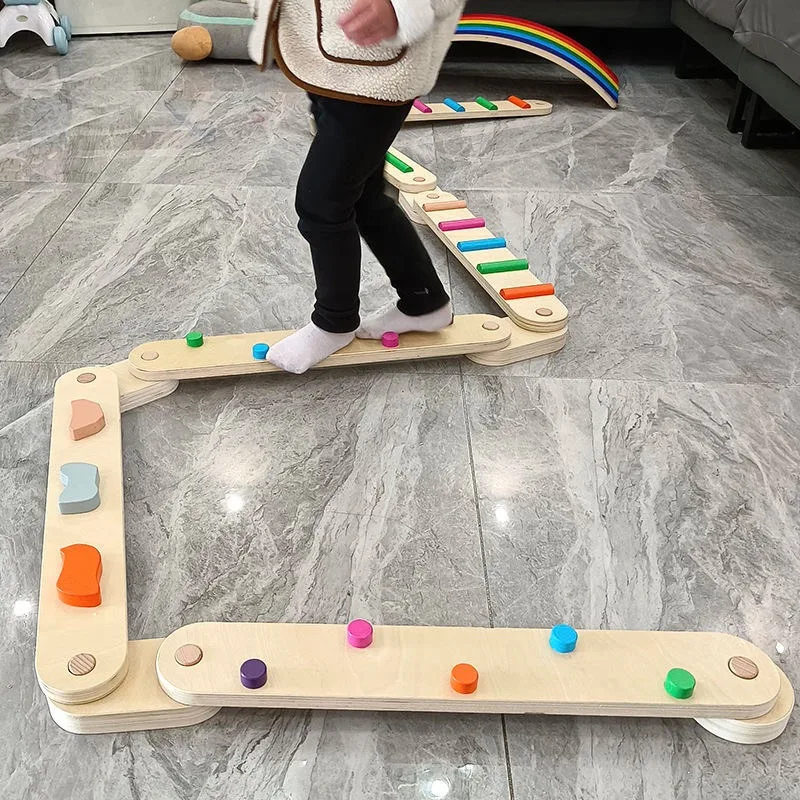 Balance Beam, Tactile Board, Toys, Household Children's Sensory Integration Training Equipment, Walk Straight, Outdoor Thickened