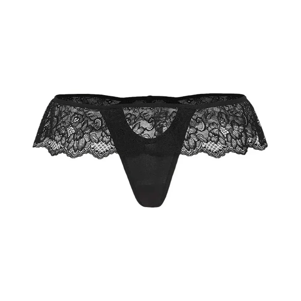 Sexy Lingerie Women Lace Panties Seamless Transparent Thongs Low Waist G-String