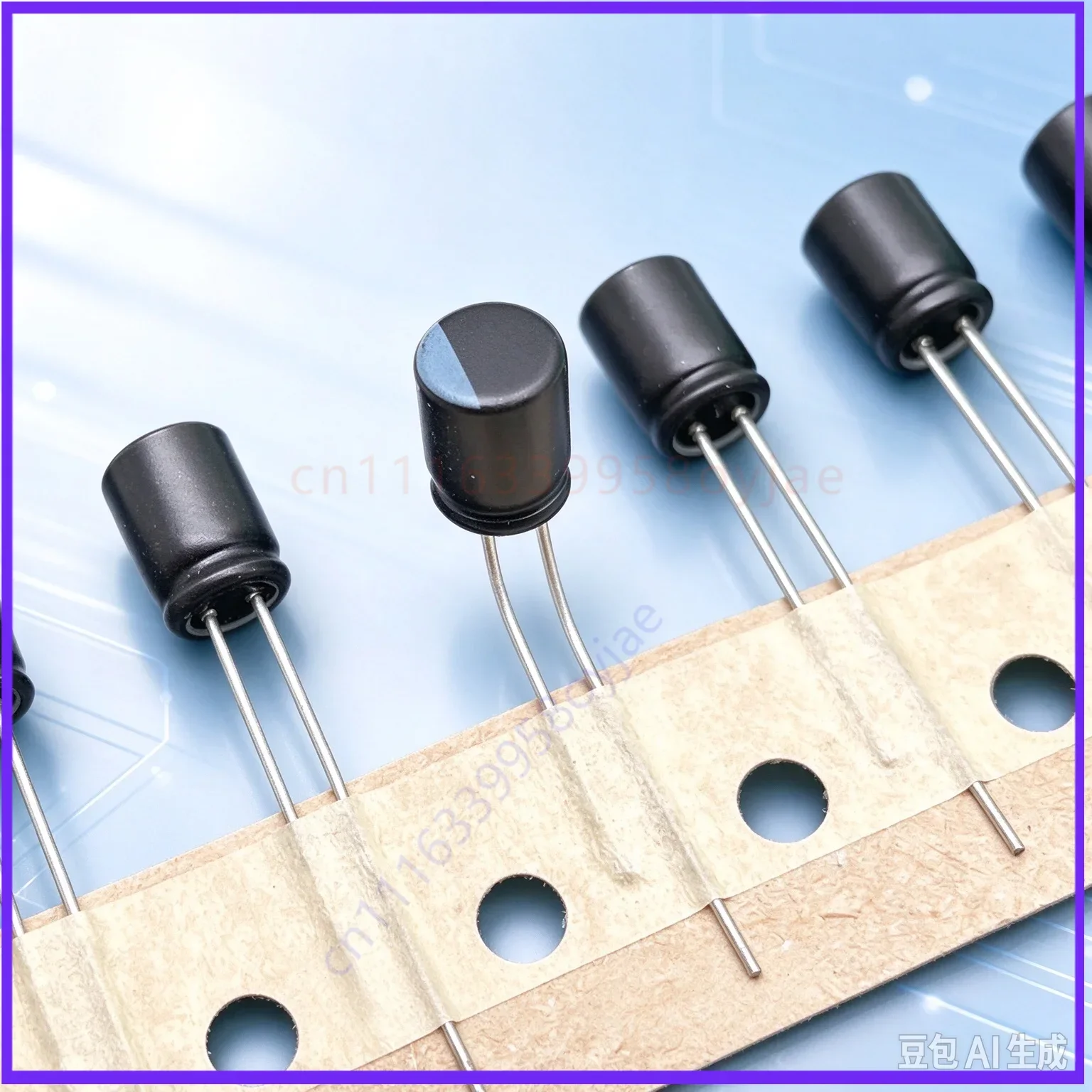 Solid for YUBANG 560uF 6.3V Black High Temp Radial Solid Capacitor Low ESR  100pcs