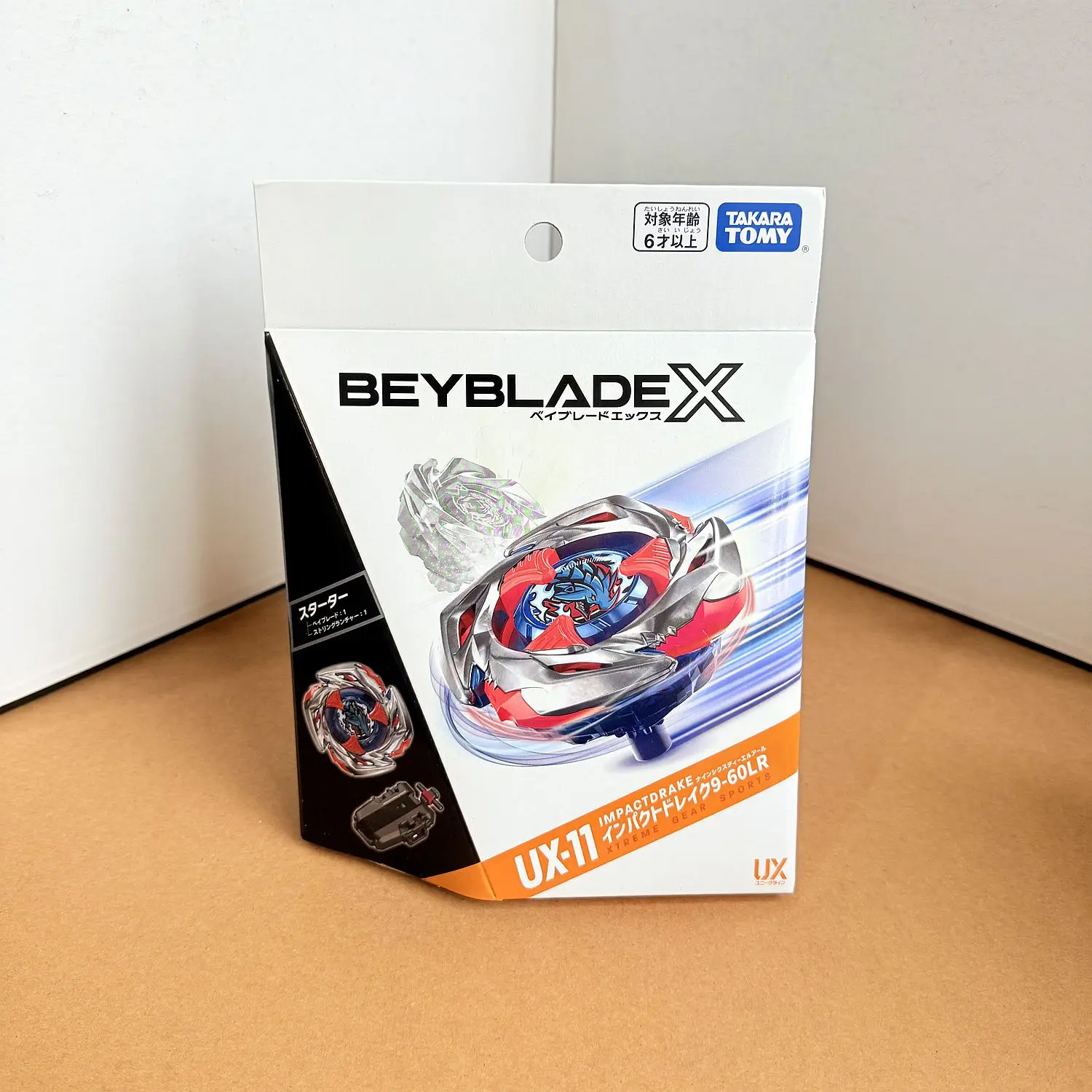 Véritable Beysplayer UX-11 Impact Drake 9-60LR Beys X Starter neuf avec ensemble d'emballage d'origine