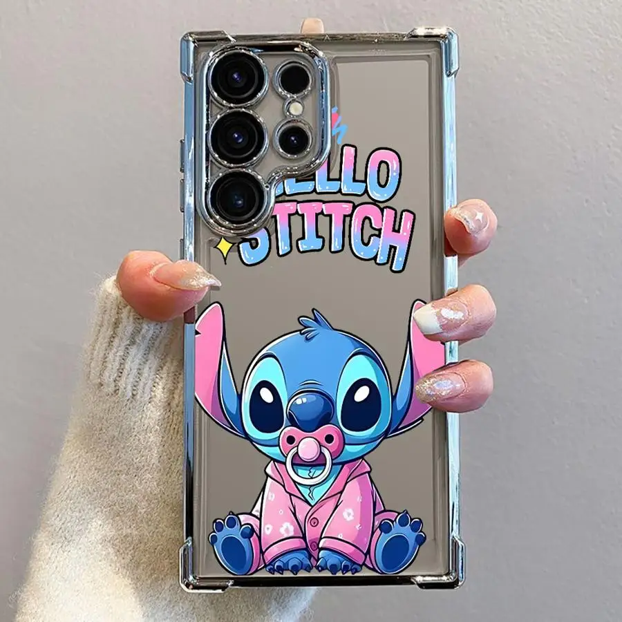 Custodia per telefono Disney Cute Stitch per Samsung Galaxy S24 S25 S21 S20 Plus S23 Ultra S22 FE Cover morbida