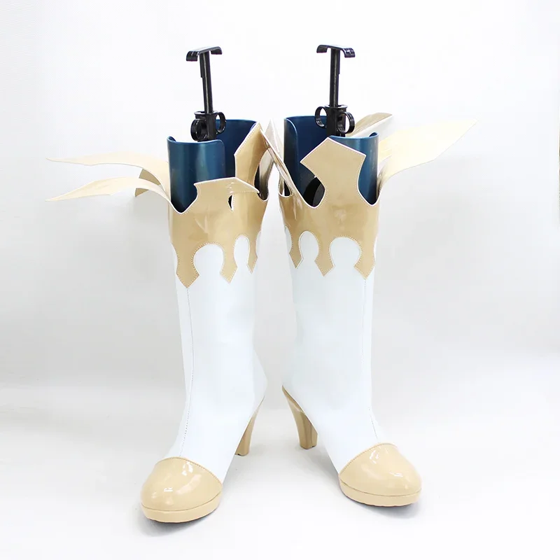 Game Genshin Impact Paimon Cosplay Shoes Halloween Party Fancy Boots Custom Made