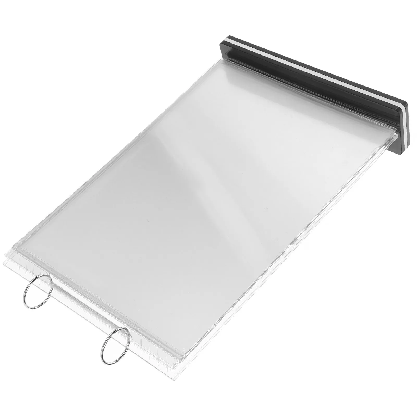 

Acrylic Flip Menu Stand Holder A4 Size Tabletop Display Rack for Restaurant Bar Cafe Supermarket Use Menu Stand Holder