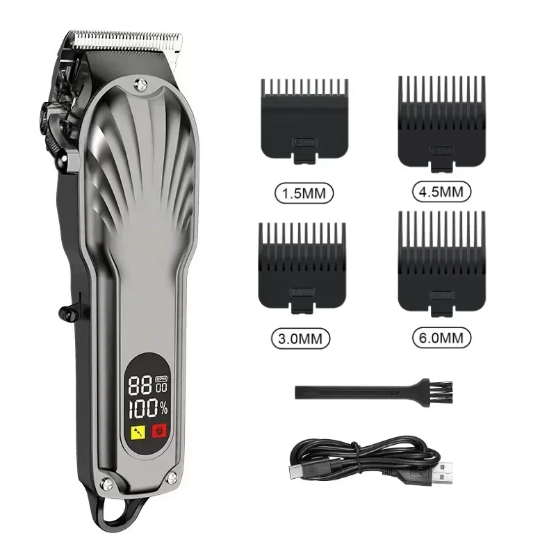Neuer Professioneller Haarschneider für Männer, Hochleistungs-Rasiermaschine, Einstellbarer Kabelloser Haarschneider, 0-Gap-Trimmer, Haarschneidemaschine – Detail 6