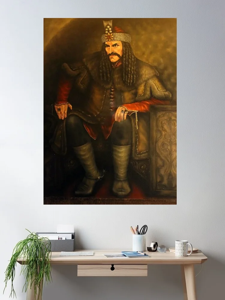 

Vlad Tepes Transylvania Count Dracula Vampire, Painting Print Art Silk Poster, Living Room Decoration, Home Wall Decor Picture