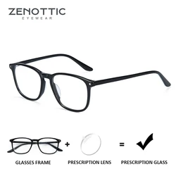 ZENOTTIC Acetate Prescription Progressive Glasses Women Anti Blue Light Photochromic Custom Eyewear Frame Myopia Eyeglasses Men