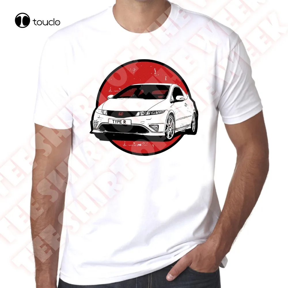 Summer Hot Sale Cotton Hon Civic Type R Mens White T-Shirt Funny T Shirts Tee Shirt Custom Aldult Teen Unisex Fashion Funny New