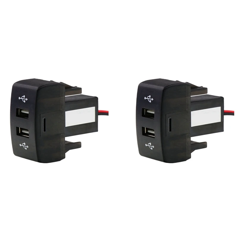 2X Car Dual USB Charger 5V 2.1A Car USB Power Socket Car Accessories For Iveco Truck Stralis Hi-Way Eurocargo