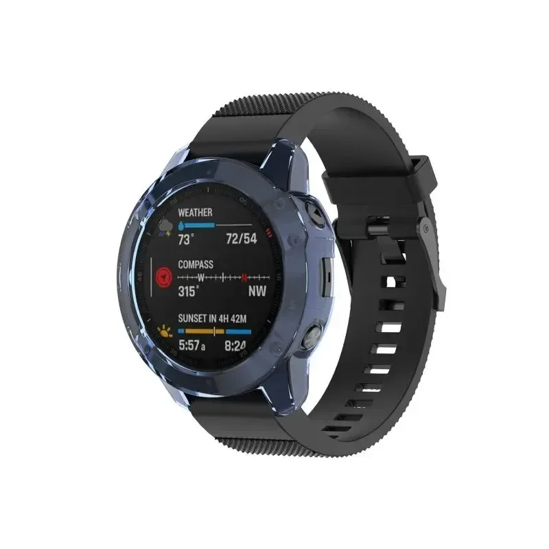 Schutzhülle für Garmin Fenix 7 7S 7X Pro Solar 6 6S 6X Pro TPU Transparent Protector Smart Watch Strap Silikon Bumper Cover – Detail 9