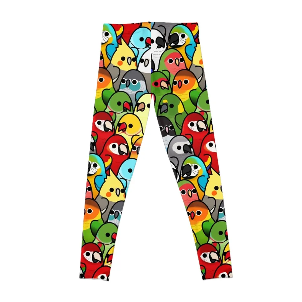 Too Many Birds! Bird Squad 1 Leggings Sports pants woman flared Womens Leggings