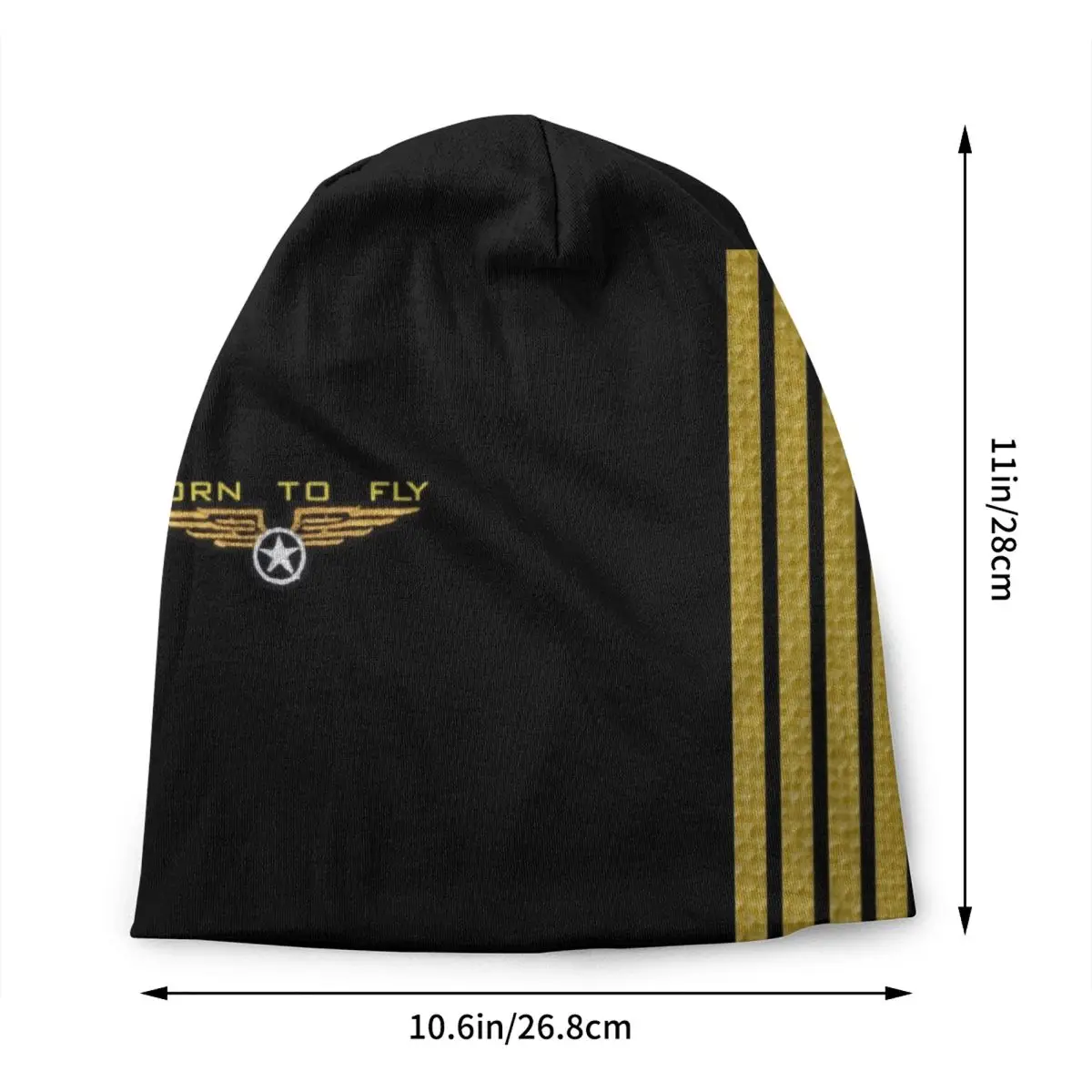 Born To Fly Flight Pilot Bonnet Hat Knitted Hats Men Women Hip Hop Unisex Flying Aviation Aviator Warm Winter Beanies Cap