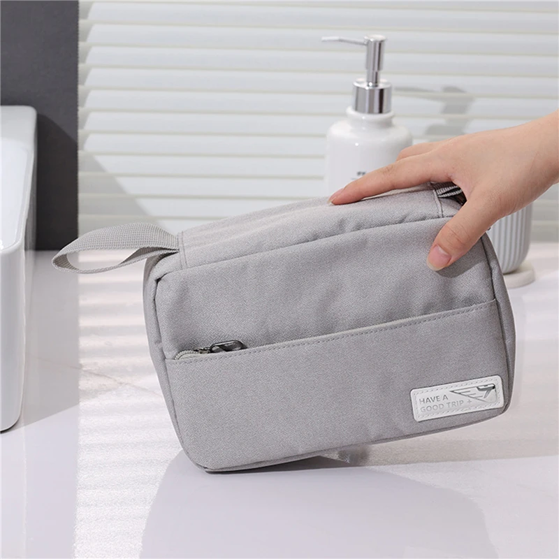 Borsa da toilette portatile con gancio per appendere custodia per il trucco da bagno femminile impermeabile borsa per cosmetici da viaggio di grande