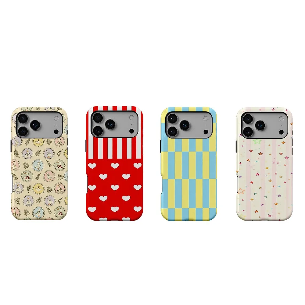 Heart Check Phone Case for Samsung Galaxy S23 S24 S25 S26 Plus Ultra Edge 5G Luxury Double-layer Back Cover