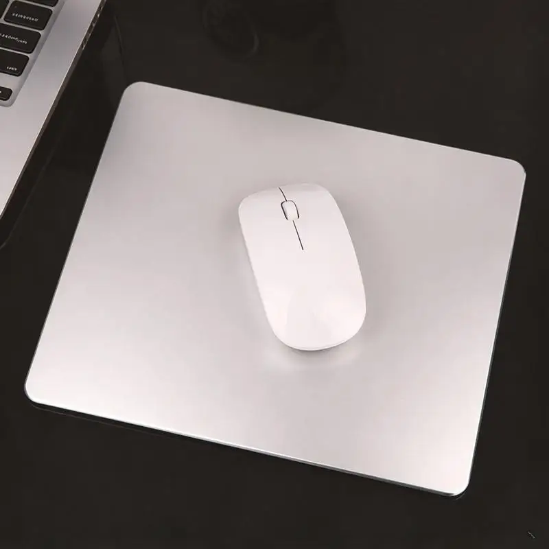 Aluminum Metal Mouse Pad Mat Hard Smooth Matte Thin Non-Slip Waterproof Fast And Accurate Control Mousepad For Office Home