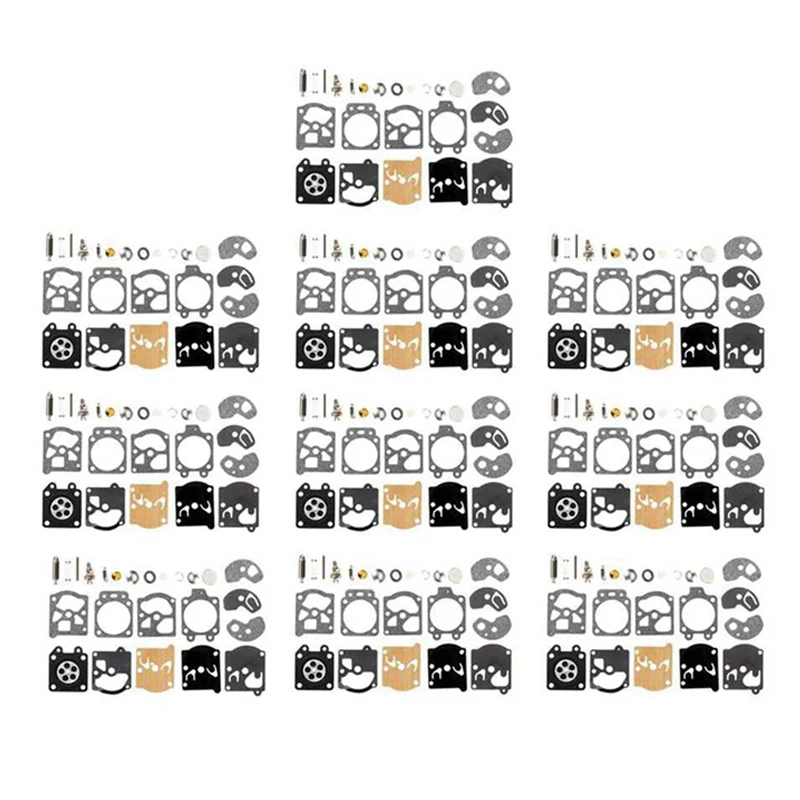 

10 комплектов карбюратора, ремонтный комплект карбюратора, прокладка диафрагмы для Walbro WA WT серии K10-WAT RH