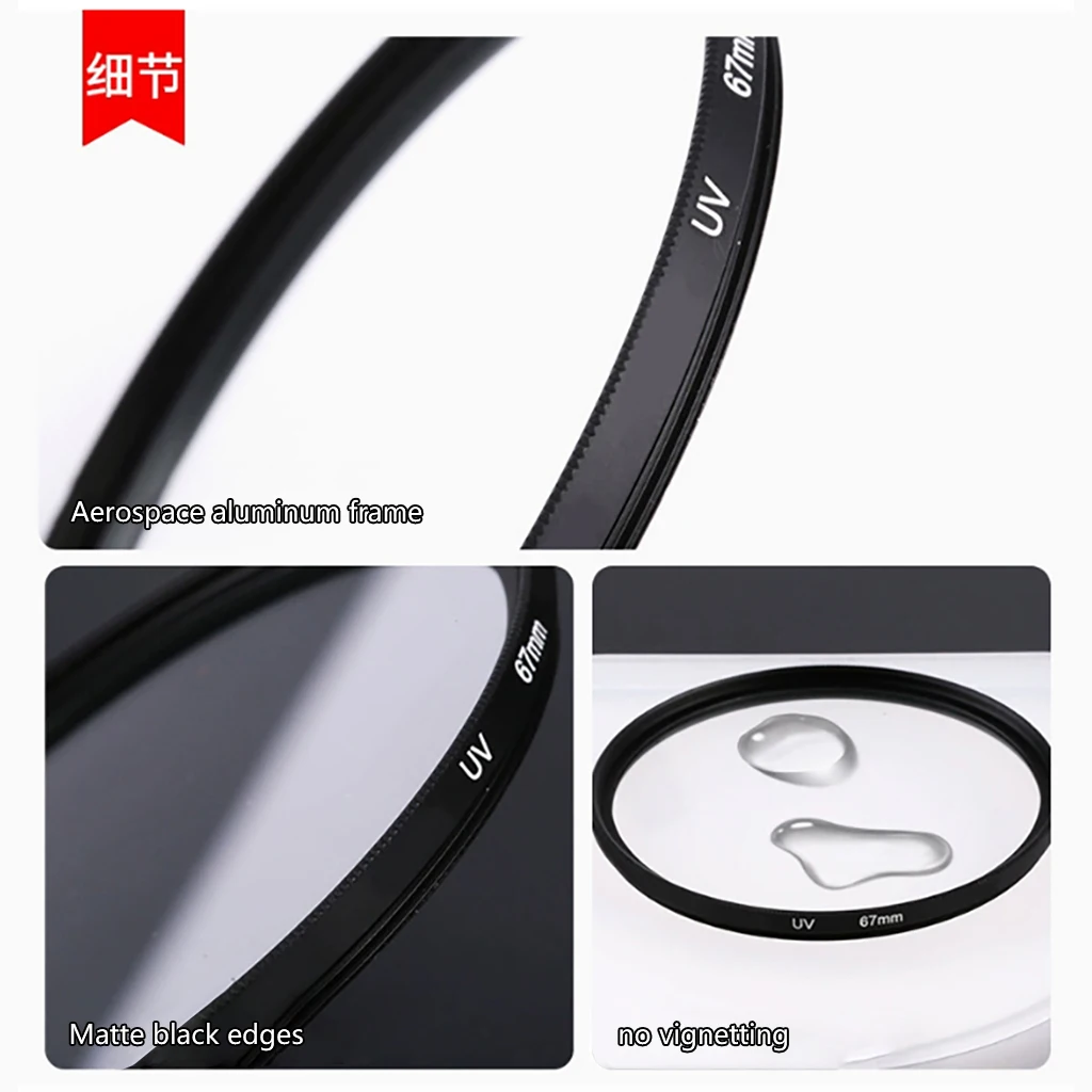 Objektivfilter UV-Digitalfilter für Canon Sony M50 R50 Kameraobjektiv 49 52 55 58 62 67 72 77mm 82mm Größe – Detail 5