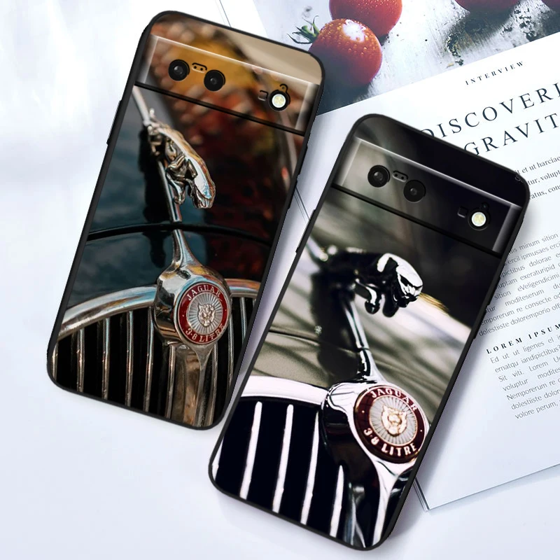 JAGUARS Car Logo Luxury Popular Cool For Google Pixel 9 8 7 6 5 4 A XL 5G Pro Black Phone Case