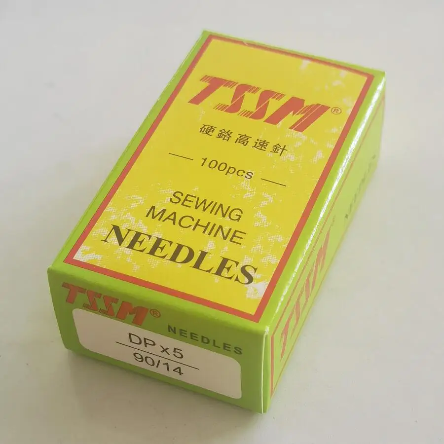500 Agulhas para Máquina de Costura NANTONG TSSM DPx5 135X5 134R 797 para Máquinas de Costura Borther Juki com Ponto Ziguezague e Caseador