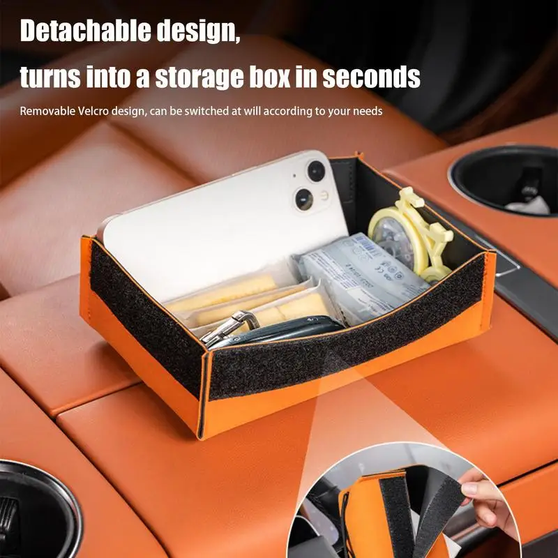 Leather Car Tissue Box Car Organizer Backseat Large Capacity Tissue Case Napkin Box For Car Stable For Bills Women And Ladies