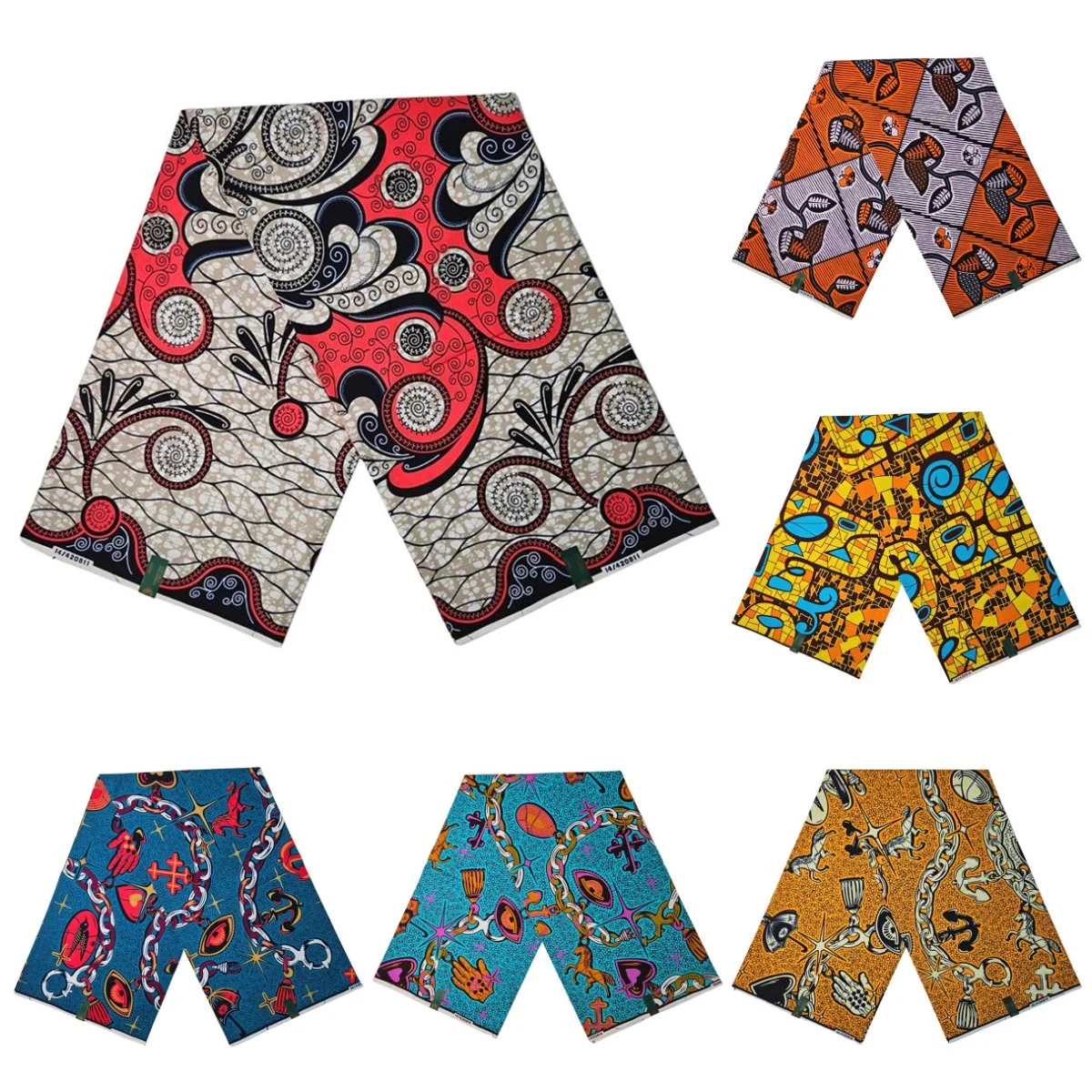 

2024 Latest African Wax Prints Fabric High Quality 100% Cotton Veritable Soft Fabric Ankara Nigeria Wax For Women Dresses Sewing