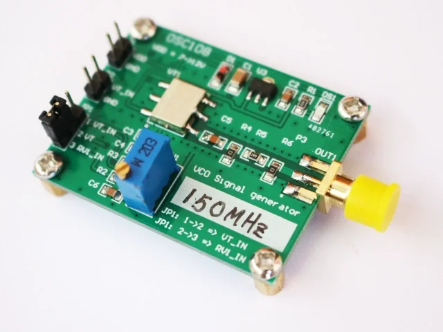 

RF Микроволновой генератор VCO с управлением напряжением 150 МГц