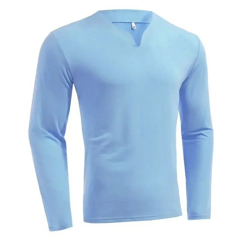 Camiseta deportiva de manga larga para hombre, ropa interior térmica de compresión para Fitness, camisetas sólidas de secado rápido para correr y gimnasio, ropa deportiva