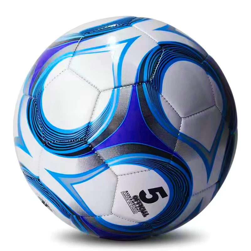 Standard Size 5 Soccer Ball Indoor Outdoor Match Training Balls PVC Seamless Durable Wear-resistant Team Practicing Football