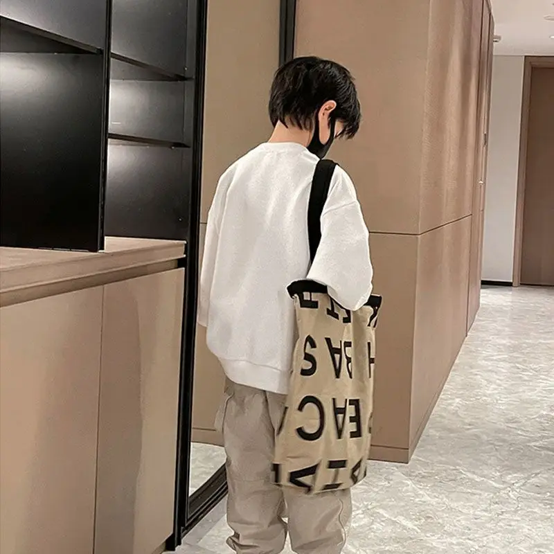 Boys Hoodie Sweatshirt 2026 Spring Autumn Long Sleeve Pullover Casual Loose Fit Kids Outerwear Children Clothing 2