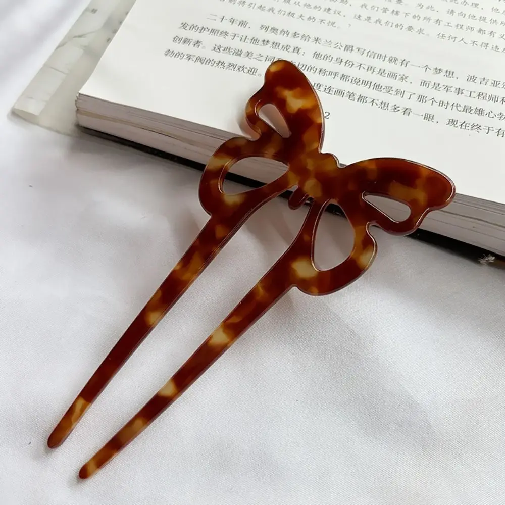 

Fashion Acetate Hair Sticks Geometric U-Shaped Hairpins Retro Creative Design Hair Fork