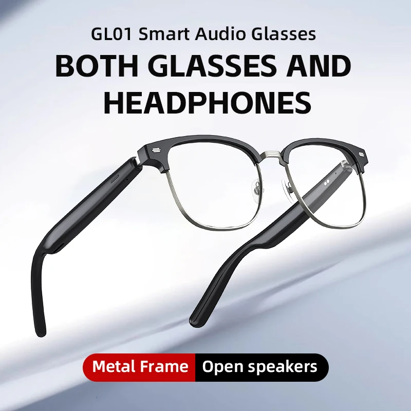 

Bluetooth-очки для интеллектуального перевода AI JK02 — Call Tech Smart Bluetooth-очки Очки с искусственным интеллектом