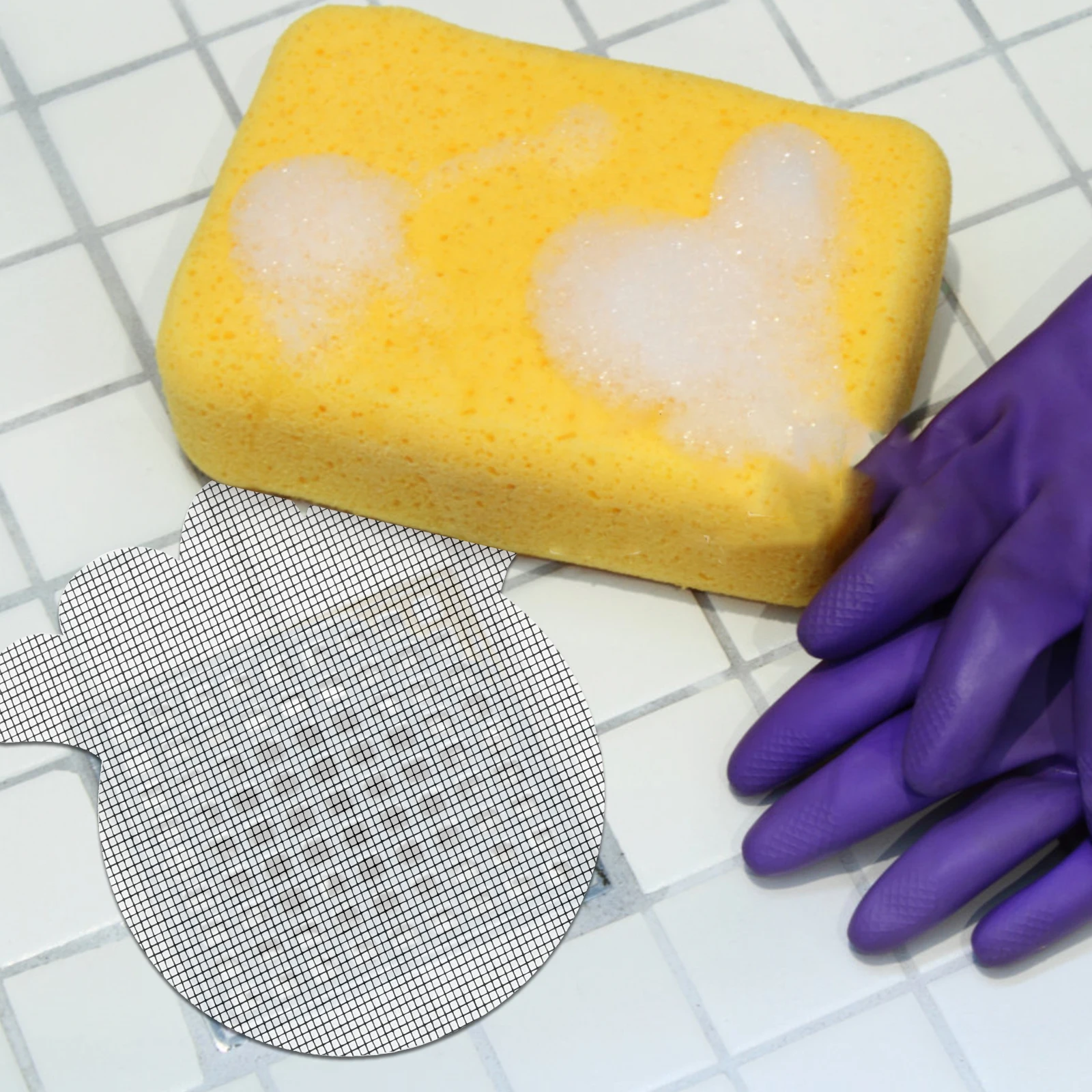 

10pcs Disposable Shower Drain Hair Catcher Sticker Floor Filter Cartoon Whale Design Anti Blocking Bath Supplies