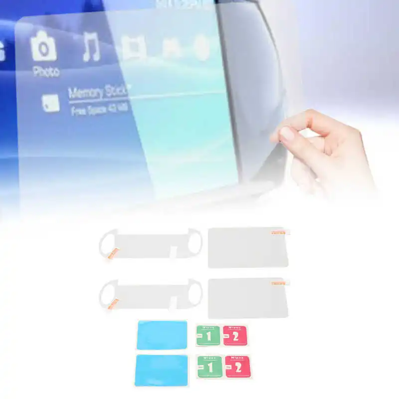 لعبة وحدة التحكم واقي للشاشة خدش برهان 9H الزجاج المقسى HD PET الجبهة الخلفية شاشة طبقة رقيقة واقية ل PS Vita 1000