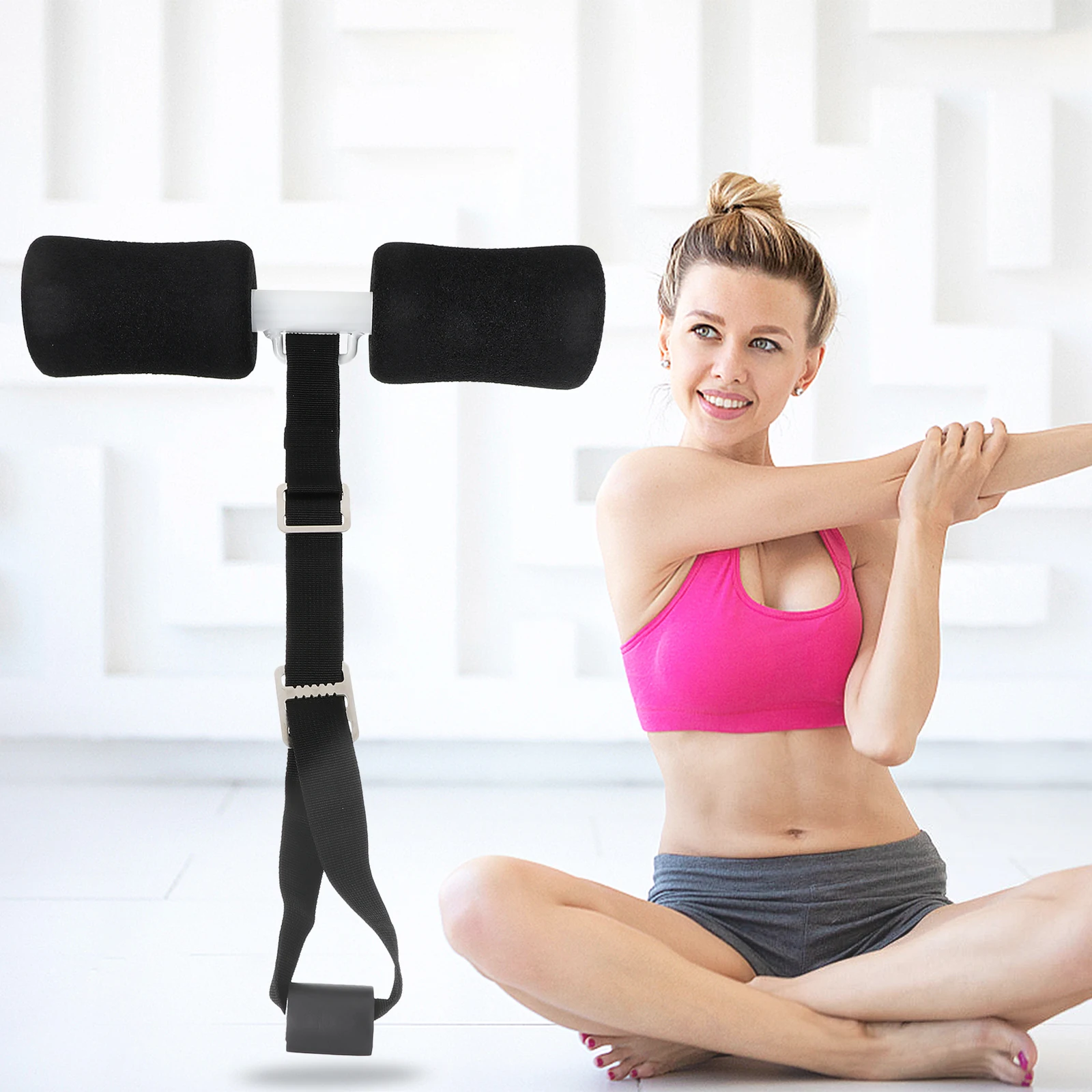 

Abdominal Fitness Equipment Sit Up Device Trainer Home Workout Support Compact Practical Storage Transport Bed