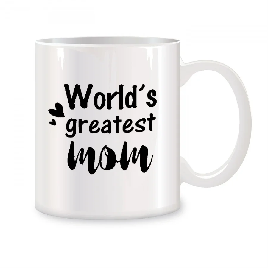 World's Greatest Mom Mugs For Mom Mother Mama New Mom Birthday Gifts Novelty Coffee Ceramic Tea Cups White 11 oz