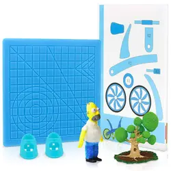 DIY Drawing Tools Accessories Template 3D Printing Pen Mat Heat-proof 3D Pen Mat 3D Pen Stencils Finger Protectors Silicone Pad