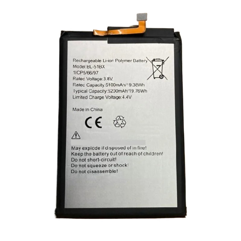 BL-51BX High Quality Phone Battery 3.8V 5200mAh For infinix NOTE 8/NOTE 8i/Hot 10/Hot 11 Brand New Replacement Battery