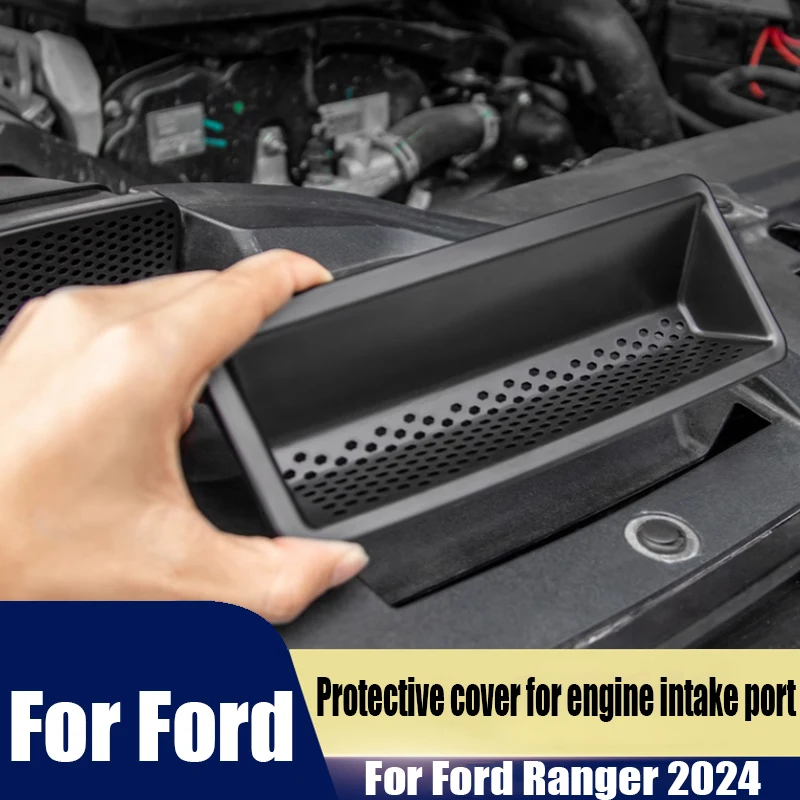 Osłona ochronna wlotu silnika, osłona zabezpieczająca przed przeciekaniem, produkty do dekoracji wnętrz samochodowych dla Ford Ranger 2024,