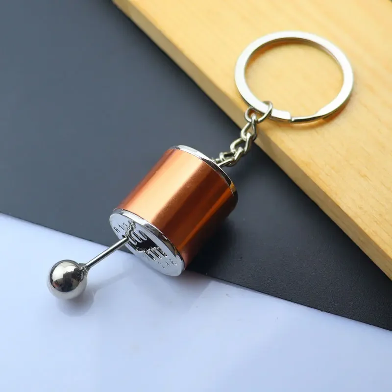 Car Speed Manual Gearbox Gear Key Chain Lever Metal Modification Cool Trend Fashion Pendant Vintage Accessories Gift New