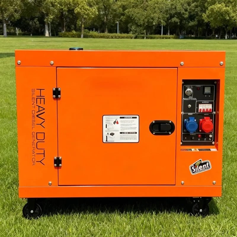 Customized High Efficiency 10KW 12KW 15KW 10KVA 12KVA 15KVA Silent Closed Type Diesel Generator Set 3-Phase 415V With Controller