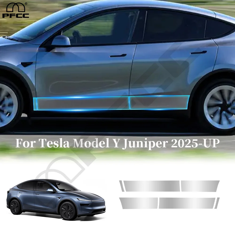 

Door Extended TPU Protection Film For Tesla Model Y Juniper 2025 2026 Door Handles Rearview Headlight Anti-scratch Precut PPF