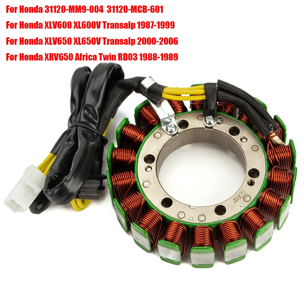 Stator Coil For Honda XLV600 XL600V Transalp 1987-1999 XLV650 XL650V Transalp 2000-2006 XRV650 Africa Twin RD03 1988-1989