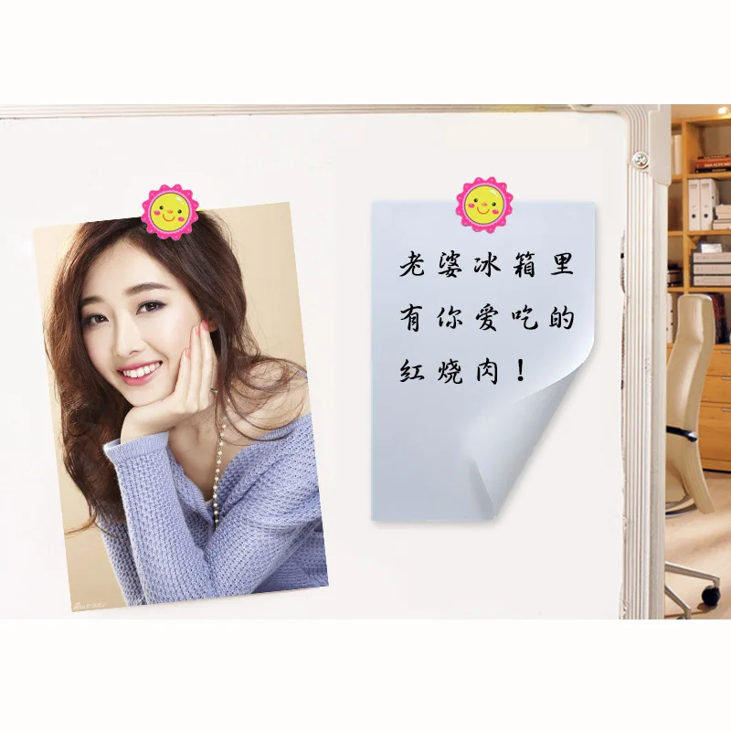 30MM Cute Flower Fridge Magnets Soft Magnetic Flower Stickers Whiteboard Magnets Classroom Evaluation Magnetic Blocks - Image 3