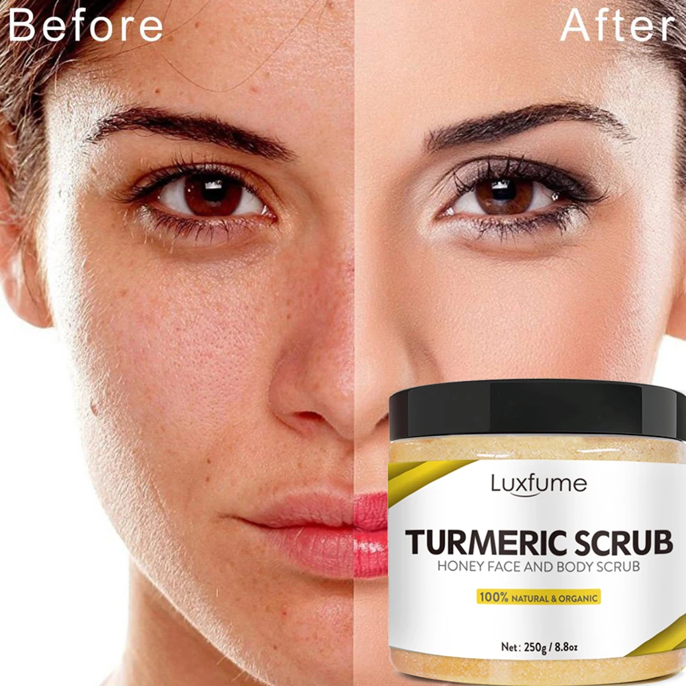 Turmeric Scrub Brightening Exfoliator Cream Smooth Moisturizing Whitening Repair Exfoliator Scrub Skin Care Wholesale