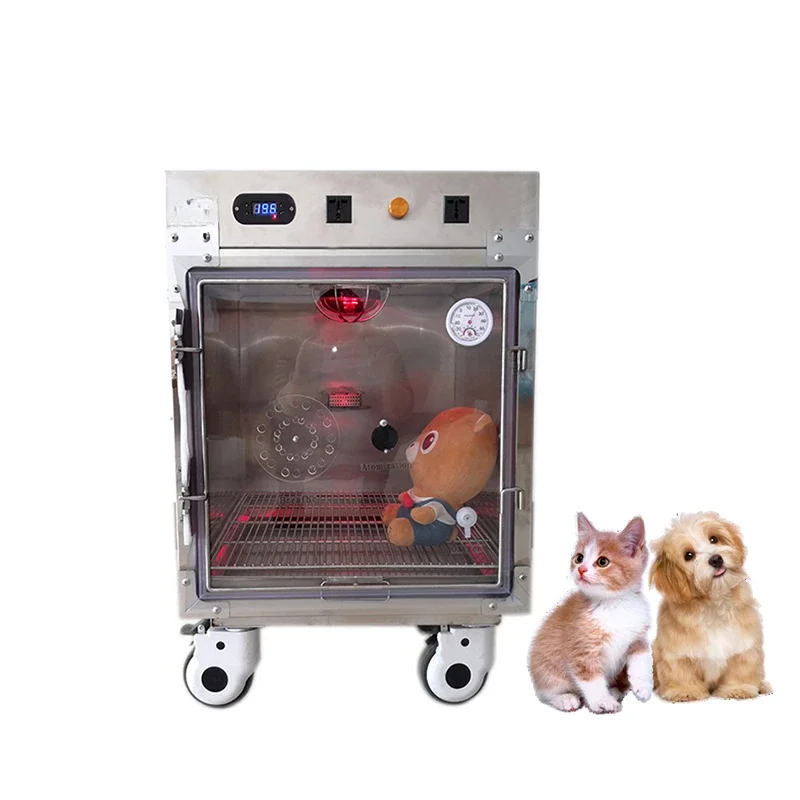 Manufacture Veterinary Equipment Hospital Stainless Steel Heating Warming Cat Cage